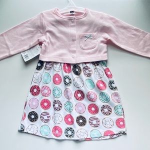 Hudson Baby & Luvable Friends 18 months Dress and Cardigan Sets
